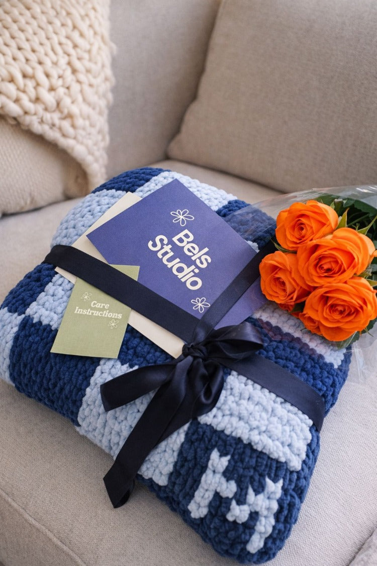 Custom Checkered Blanket