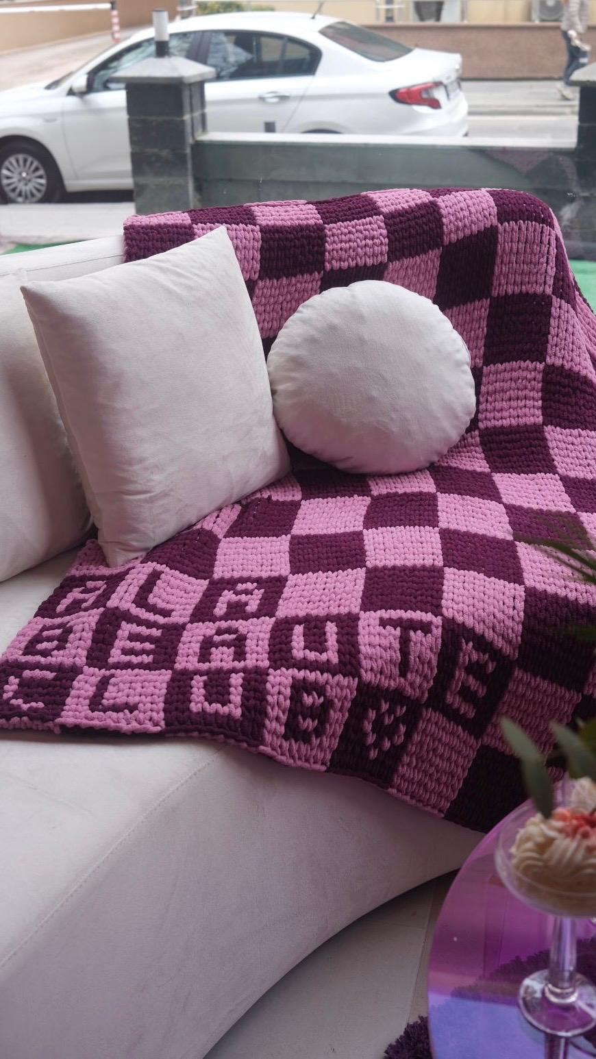 Custom Checkered Blanket