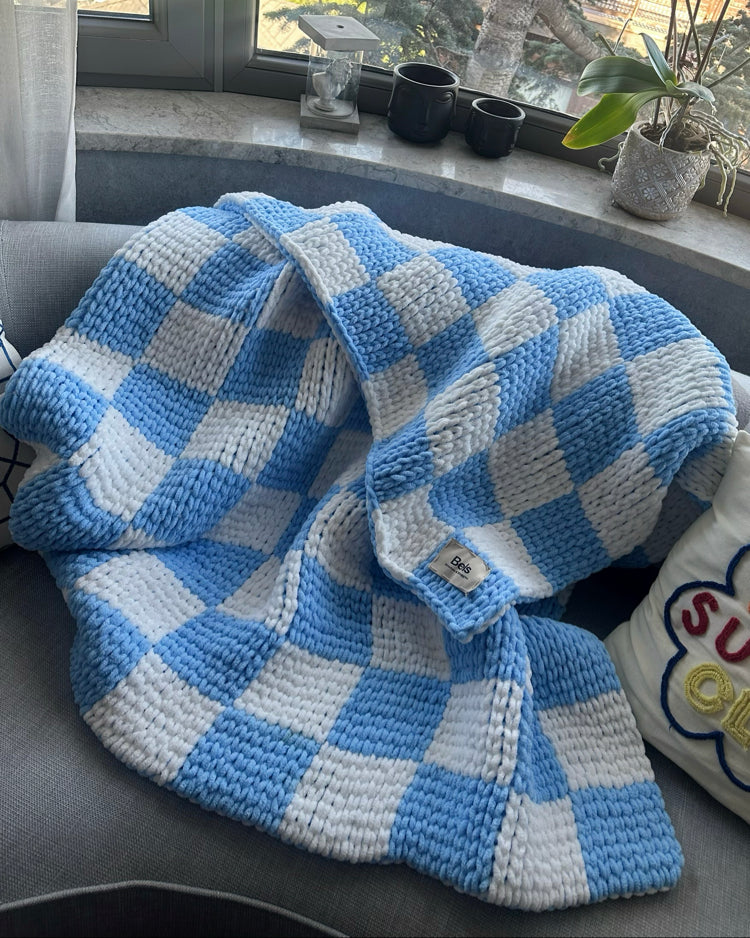 Custom Checkered Blanket